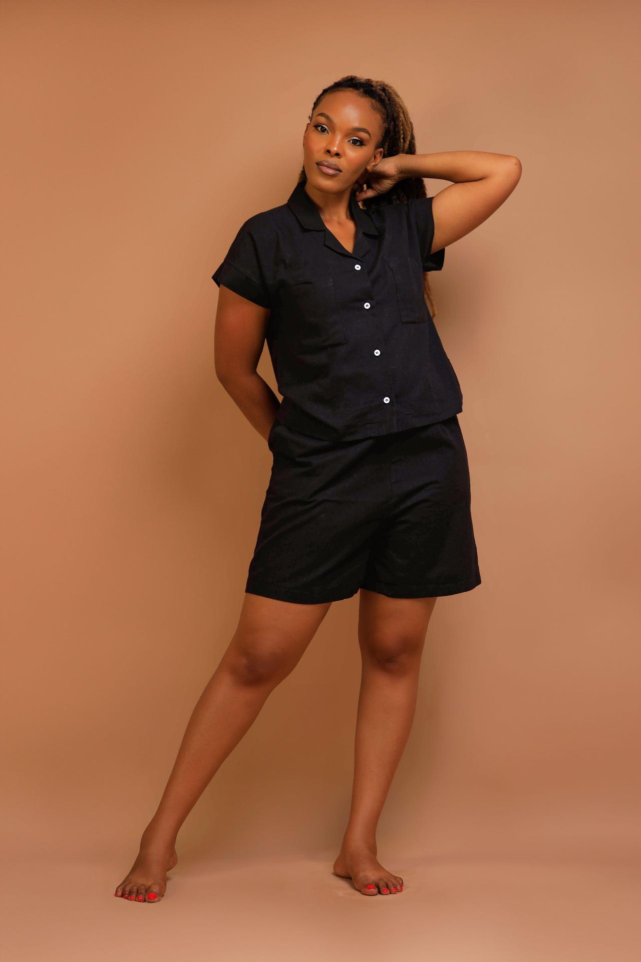 100% Cotton Shorts in White