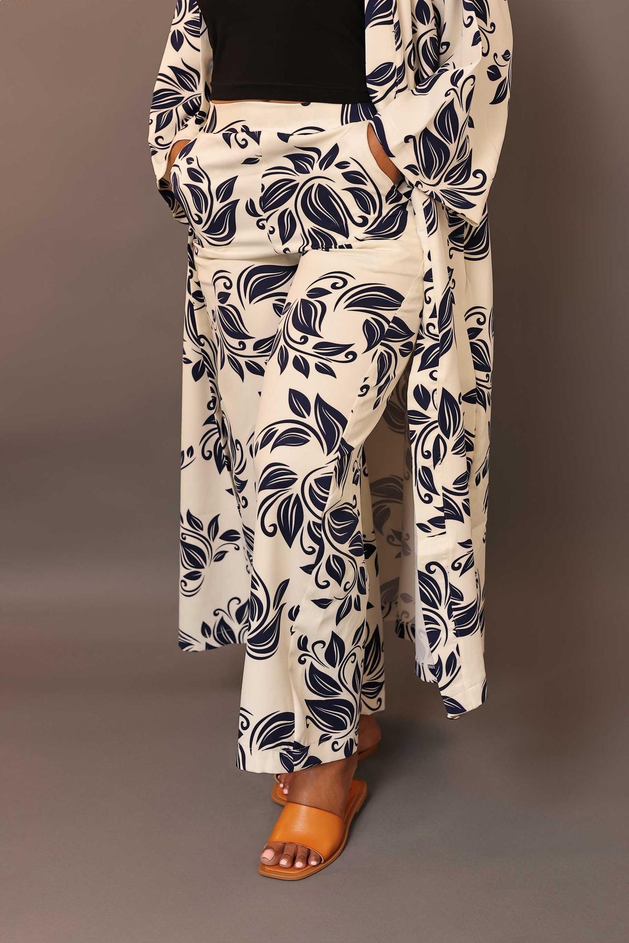 Pattern Wide Leg Pant Petral in Unknown