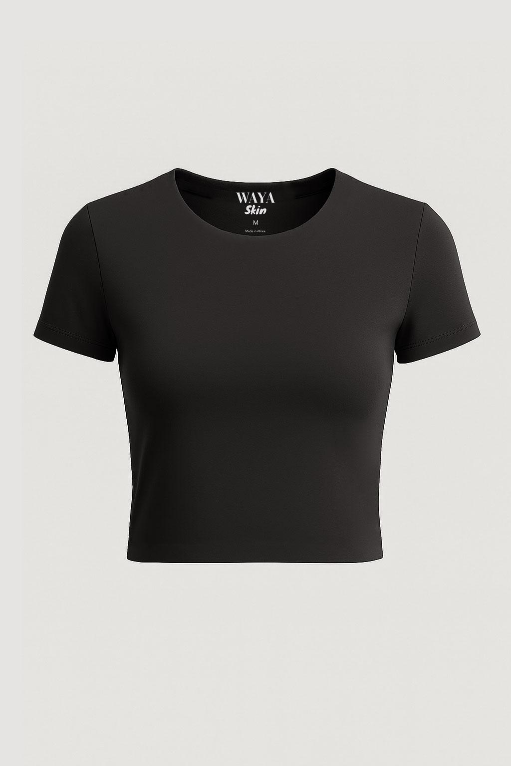 Basic Top Short Sleeves in Black